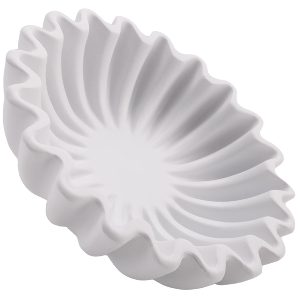 Fluted Ruffle Decorative Bowl -Decor For Living Room Styling Small-B