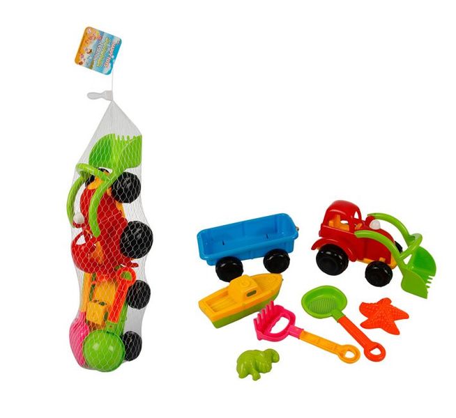 Beach Truck With Acc 6 Piece (2 Pack)