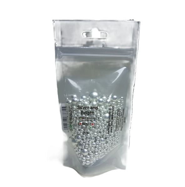 Barco Silver and Bright Sprinkles - 1 x 50g