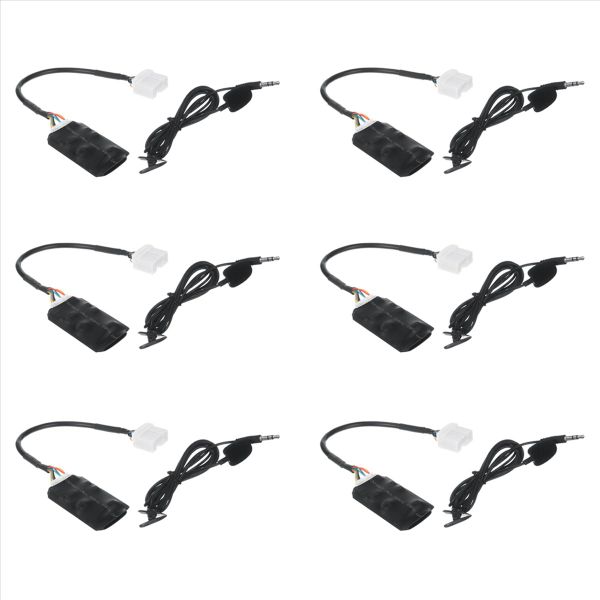 Car Radio Audio Adapter Bluetooth Aux Cable Microphone Handsfree