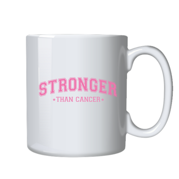 Stronger Than Cancer Pink Motivate Positive Mug Birthday Christmas Gift 402