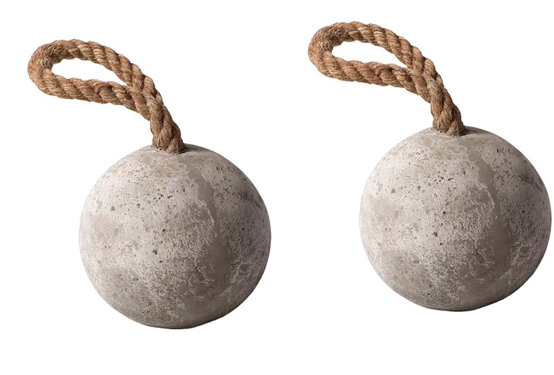 Spherical 4KG Concrete Door Stopper - set of 2