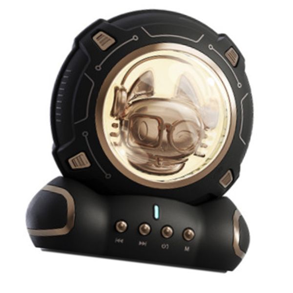 Night Light BT Speaker, Cute, Black