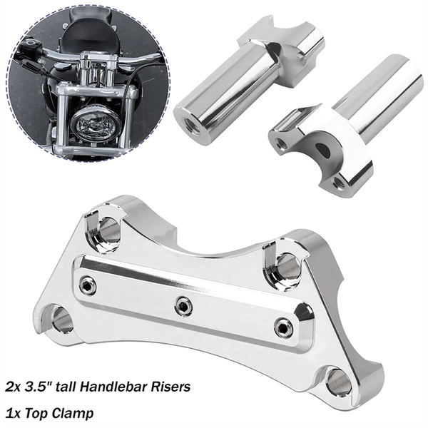 Handlebar Riser Top Clamp for Harley 1Inch Bar Compatible with Universal