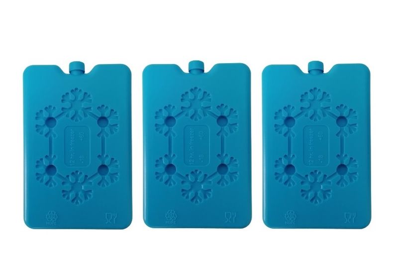 Non-Toxic Flat Easy Pack Ice Brick - Blue Pack of 3