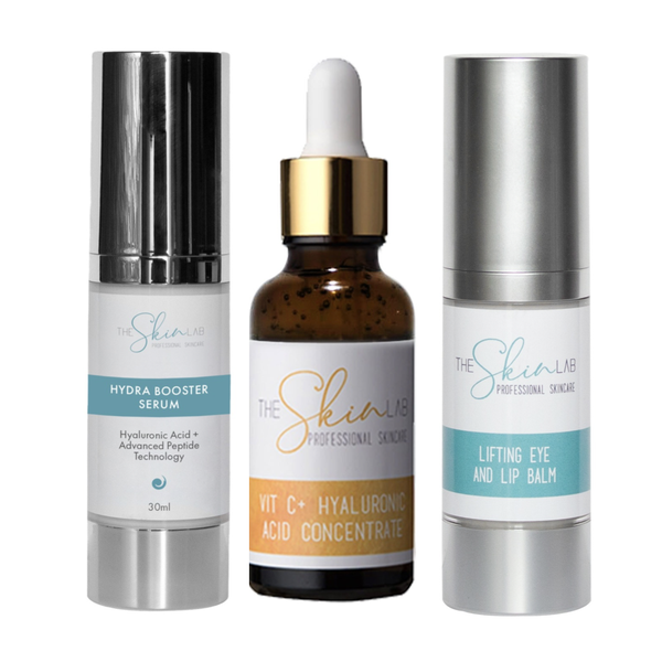 Hydra Booster Serum, Vitamin C &amp; Hyaluronic Acid Skin Hydration Kit