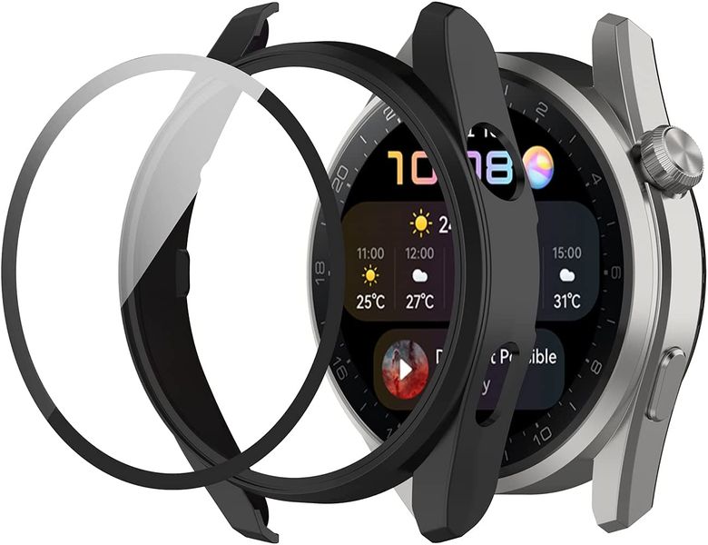 PC Case with Glass Screen Protector compatible with Samsung Galaxy Fit3
