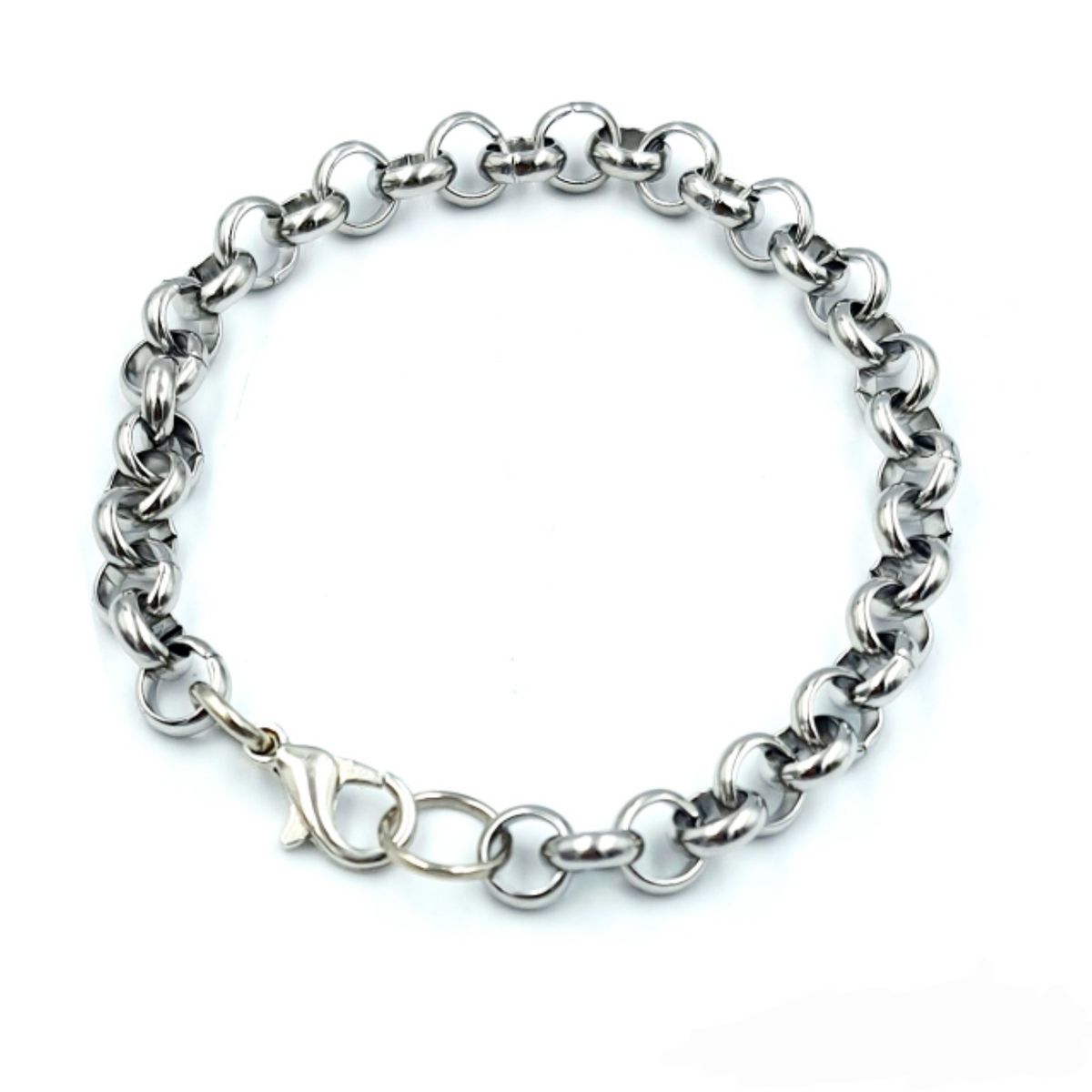 Stainless Steel Silver Bracelet - Thick Links | Shop Today. Get it ...