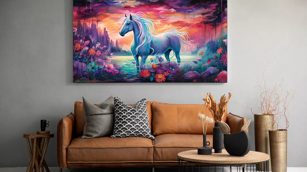 Canvas Wall Art - Fantasy Horse World Abstract - MT0137 | Shop Today ...