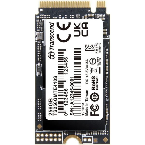 Transcend 410S 256GB PCIe Gen3 x4 NVMe M.2 2280 Internal SSD