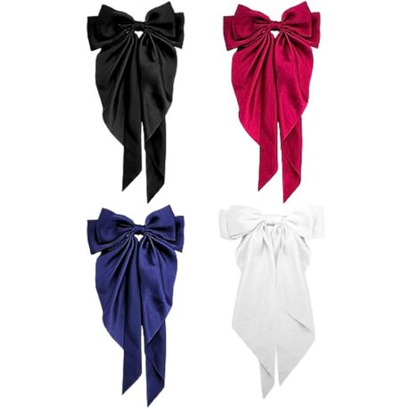 Big French Style Barrete Hair Clips - 4 Pieces Image