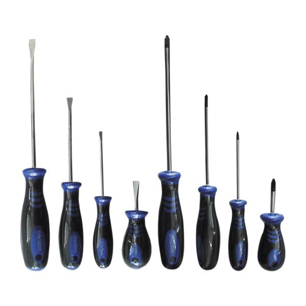 Bulk Pack x 2 Worksman Screwdriver Set 8 Piece Super Grip