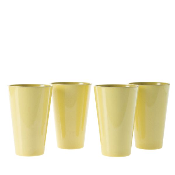 George &amp; Mason - Ava Bamboo Fibre Tumbler 4pk Yellow