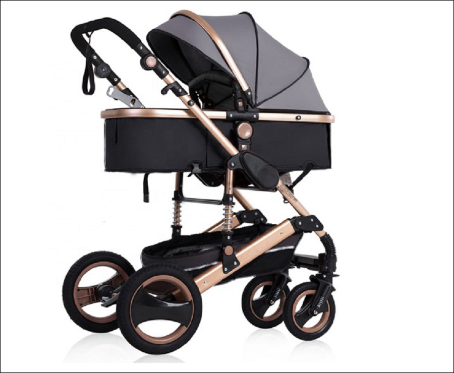 Grey Linen Belecoo Q3 2 in 1 Baby Stroller with Car Seat | Shop Today ...