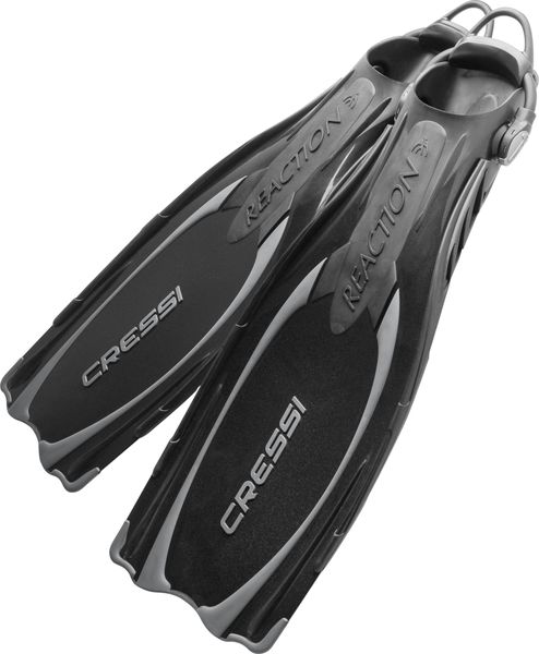 CRESSI Reaction EBS Scuba Diving Fins - Elastic Bungee Strap, Lightweight