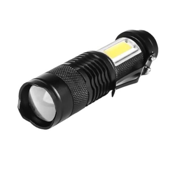 FA-801 Power Rechargeable Mini Flashlight COB + LED