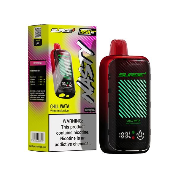 Nasty Bar Surge 55k Disposable Vape - Watermelon-Ice