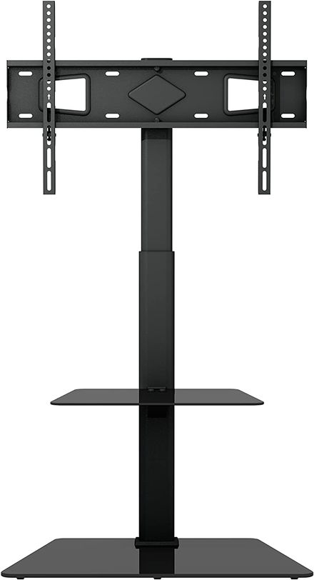 Anchor Home TV Floor Stand with Glass Shelve Base for 37-70 inches flat ...