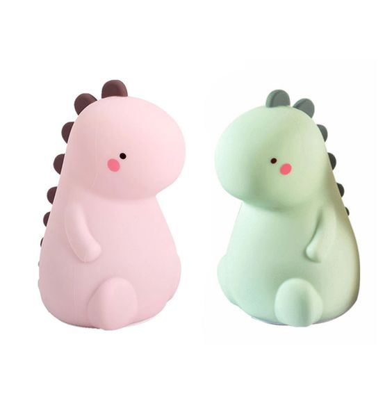 2 PCS Cute Dinosaur Color Changing Night Light For Kids Gift for Boy &amp; Gril