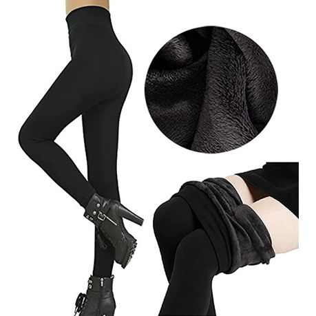 Womens Winter Thermal Legging Pants, Fleece Lined Thick Tights