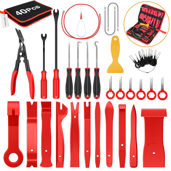 TopikaAuto - 40/30Pcs Auto Car Trim Removal Tool Kit