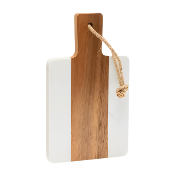 Premium Wooden Cheese Board with Handle and Hanging Rope