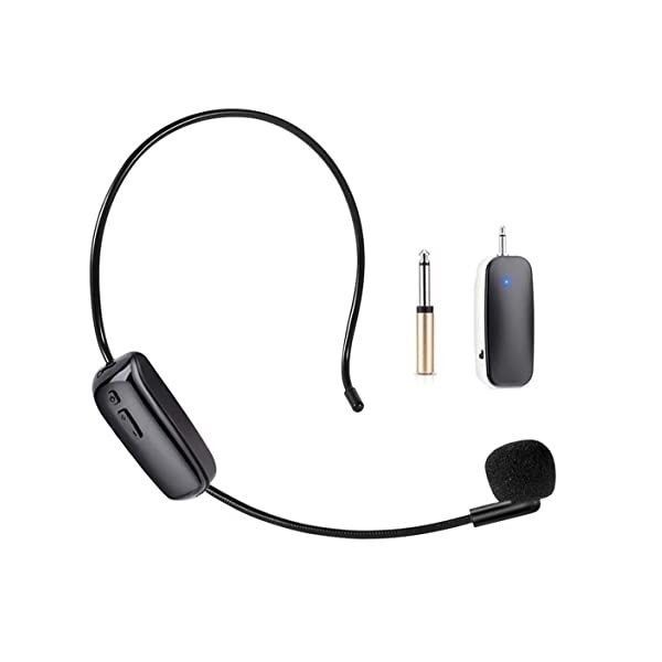 Professional Wireless Microphone Headset Portable Clip-On Mic for Teachers