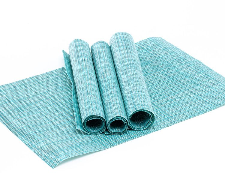 George &amp; Mason - 4 Piece Weave Placemat - Duck Egg