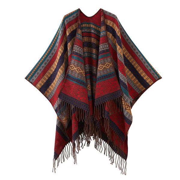 Ethnic Style Jacquard Scarf - Fashion Personality New Casual All-Match Shawl