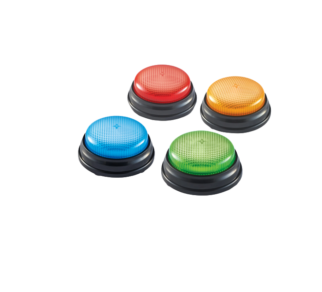 Set Of 4 Answer Buzzers Light and Sound