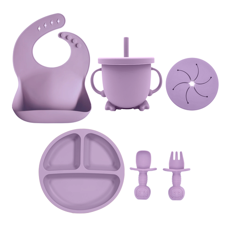 7-Piece Baby Feeding Set (Pink)