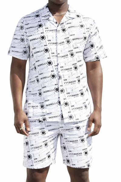 Borelli Cezaro Allover Print Mens Set