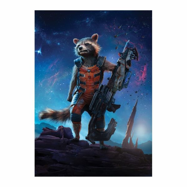 Rocket Raccoon Guardians Of The Galaxy Gun - A1 Poster