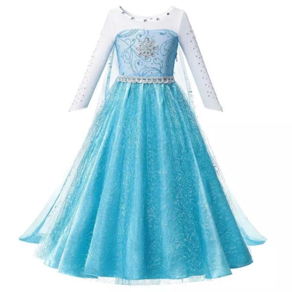Turquoise Snowflake Princess Dress