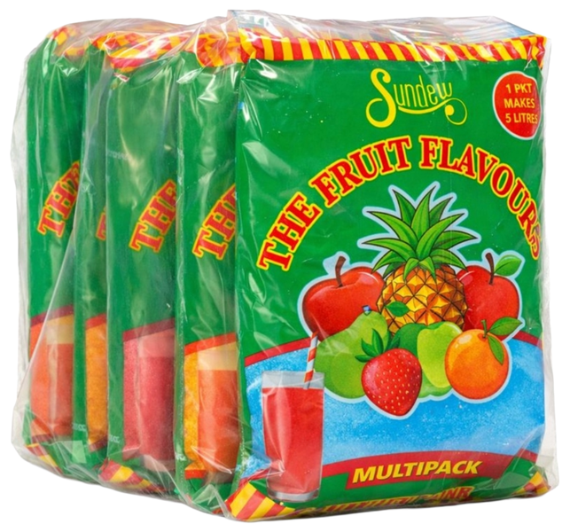 Sundew Fruit Flavour Juice Powder Mixed Pack - 10 X 500g