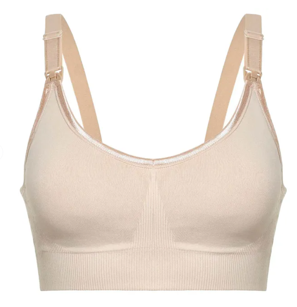 Womens Comfort Maternity and Nursing Bra- Brown