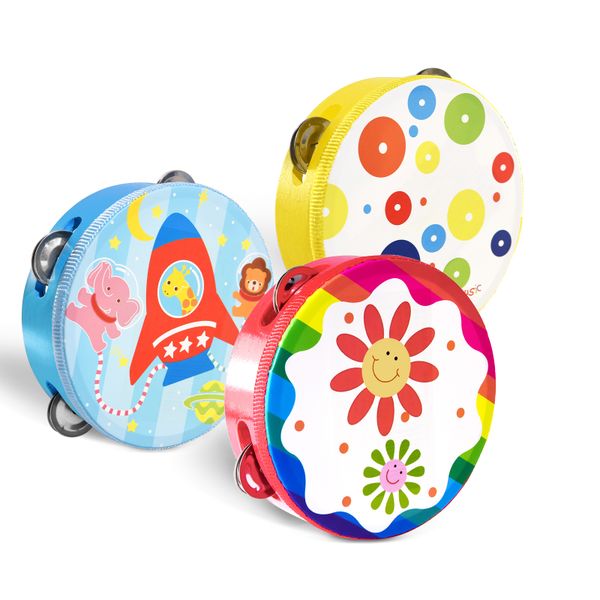 6in Hand Drum with Jingles for Church Worship