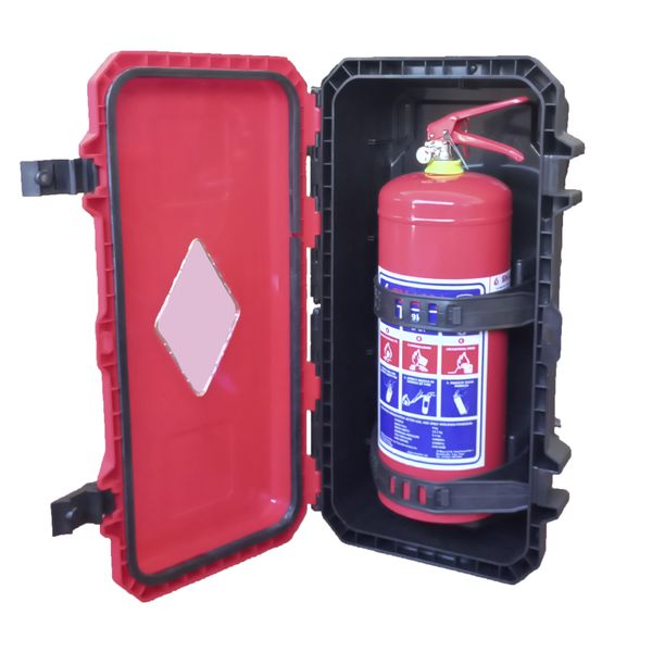 9kg Fire Extinguisher Heavy Duty Plastic Cabinet Combo