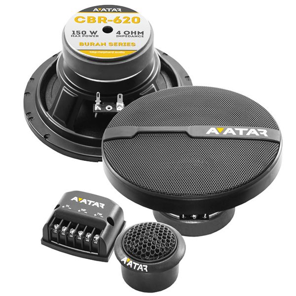 Deaf Bonce Avatar CBR-620 6" 75rms 2way Component Split System