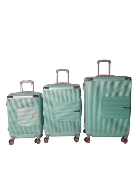 3-Piece Hard Shell Suitcase Set - Green