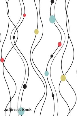 Address Book: For Contacts, Addresses, Phone, Email, Note, Emergency Contacts, Alphabetical Index With Seamless pattern in Scandinav