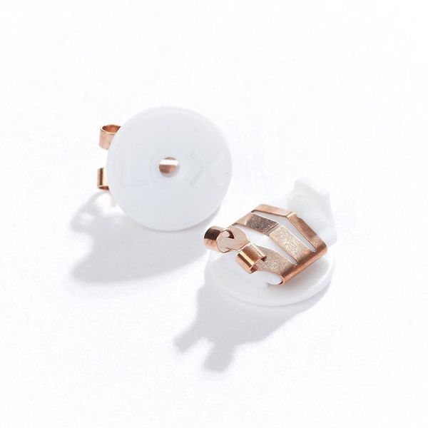 Lox Rose Gold Tone Earring Backs Butterflies - 2 Pack - Loxros