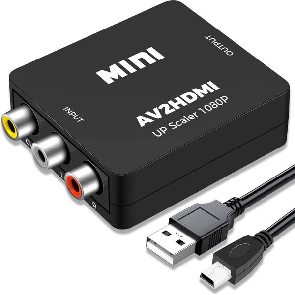 RCA to HDMI Converter - AV to HDMI Adapter