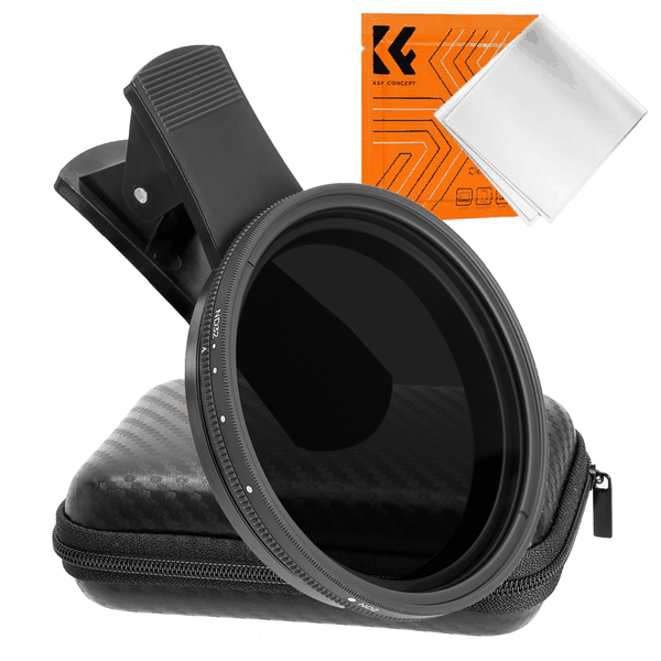 K&amp;F Clip-On 67mm Variable ND2-32 Filter for Mobile Phones | KF01.2901V2