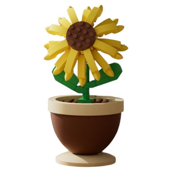 88 Pieces Sunflower Building Blocks - Yellow/Green