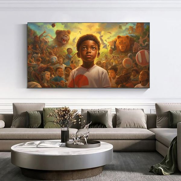 hest measurements: Canvas Wall Art - Children's Dreams - 0297