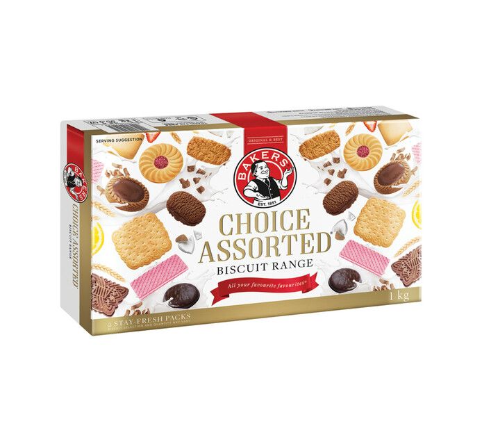 Bakers Choice Assorted Biscuit Range (1kg Box) Shop Today. Get it