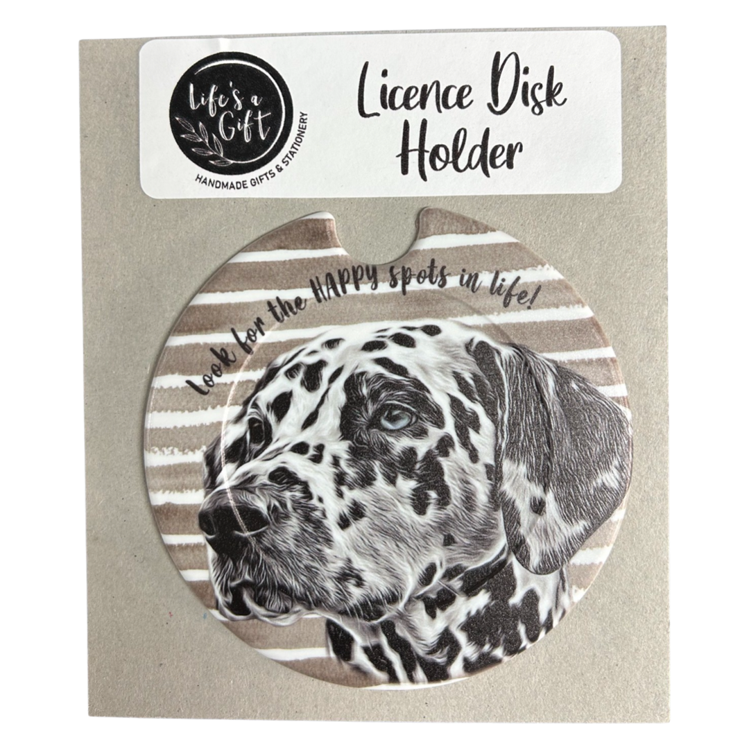 Happy Spots Licence Disk Holder Shop Today. Get it Tomorrow