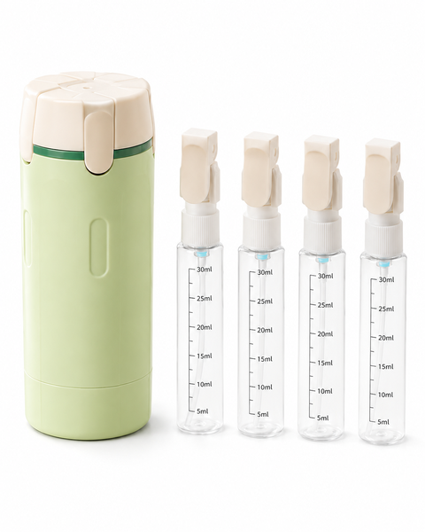 4-In-1 Travel Pump Bottle Set 40ml x 4 White
