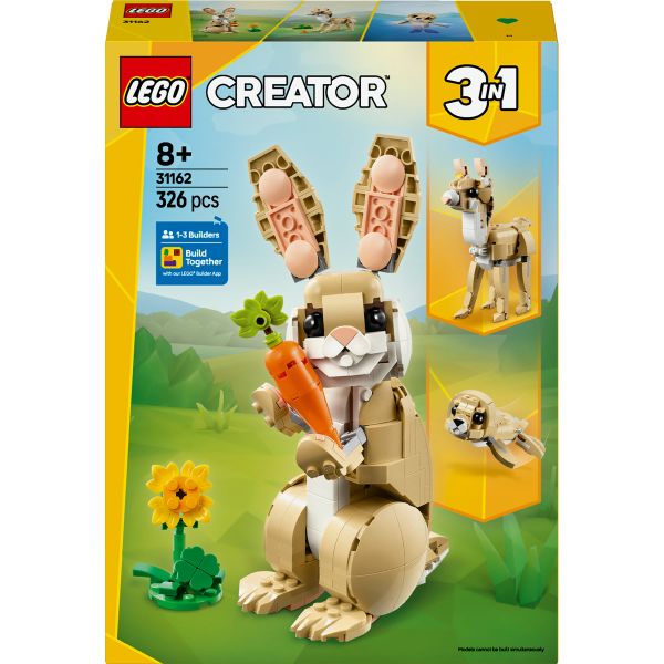 LEGO® Creator 3in1 Cute Bunny Toy Animal Playset 31162